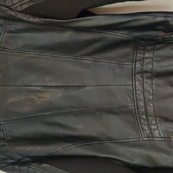 *host pick* SUPERDRY Angel Nappa Leather Biker Jacket. SIZE large. - Picture 8 of 9
